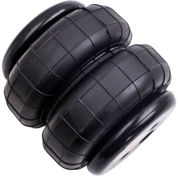 2x Universal Air Spring Bag Heavy Duty Standard 2500 lb 1/2inch npt Single Port